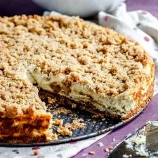 Apple Pie Cheesecake Lightened-Up