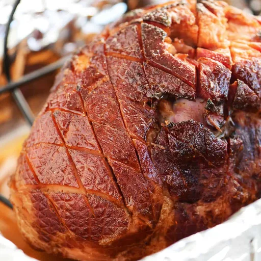 Jamón glaseado con miel