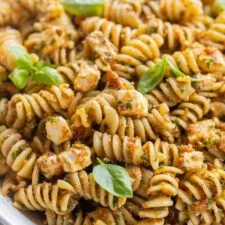 Sun-Dried Tomato Pasta with Kale and Feta