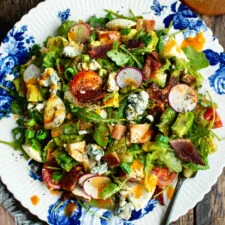 Grilled Romaine Cobb Salad with Red Wine Vinaigrette