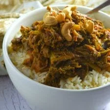 Braised Curried Kale