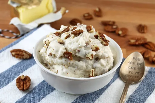 Browned Butter Pecan Keto Ice Cream