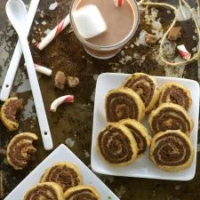 Galletas espiral de chocolate y menta