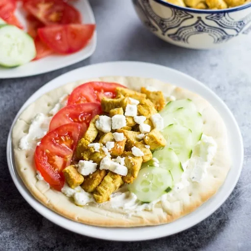 Receta de sándwich de pita de pollo mediterráneo