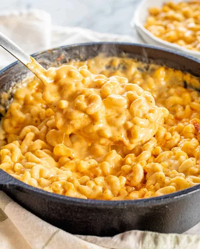 Macarrones con queso al horno