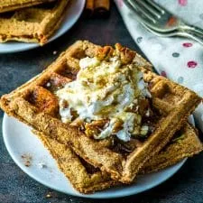 Gofres veganos de pan de jengibre