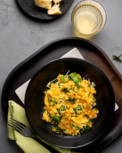 Risotto de calabaza al horno