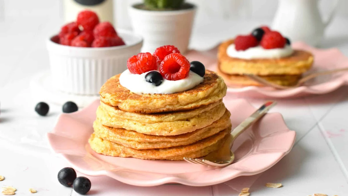 Pancake proteici con cottage cheese