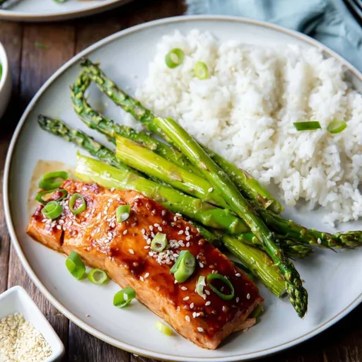 Receta de salmón asiático