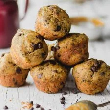 Muffin de Plátano y Pepitas de Chocolate