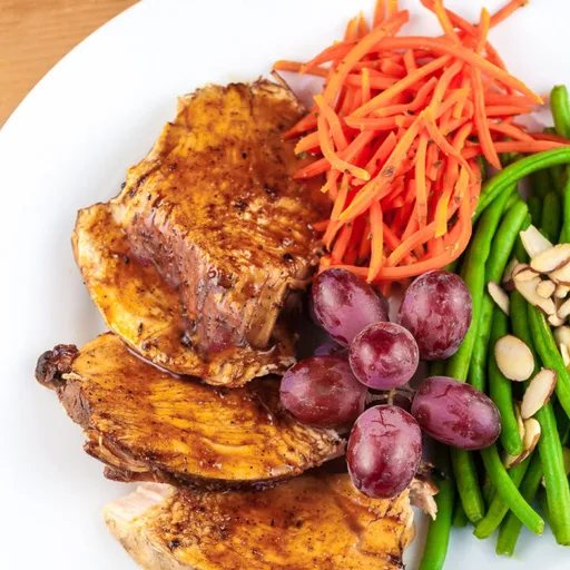 Pechuga de pavo con glaseado de granada (sin gluten)