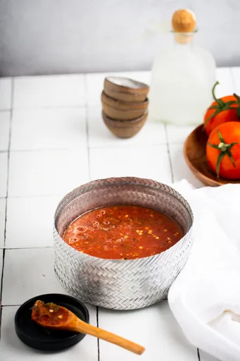 Salsa Roja Mexicana con Dos Ingredientes