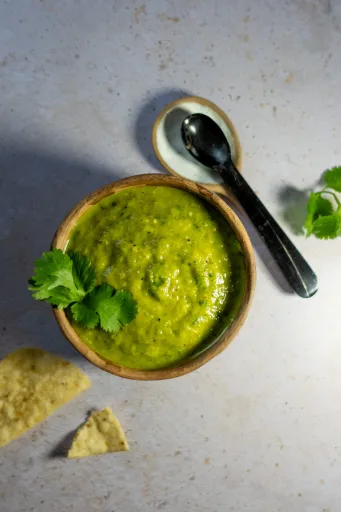 Salsa Verde de Poblano Rostizado