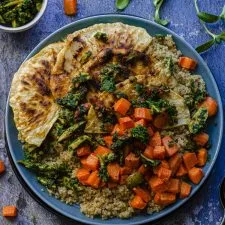 Roasted Celeriac with Olive Pistachio Gremolata