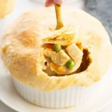 Vegan Pot Pie With White Wine Gravy & Olive Oil Crust