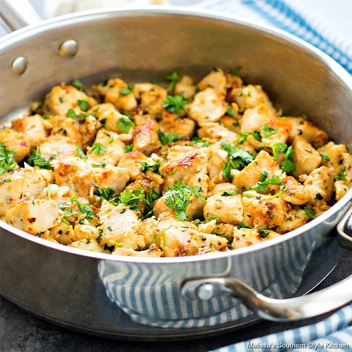 Pollo a la mantequilla de ajo