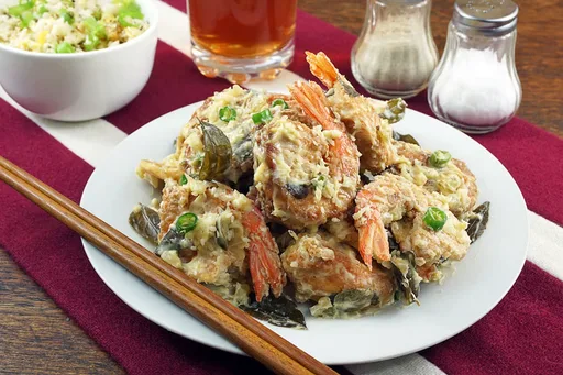 Gambas cremosa a la mantequilla