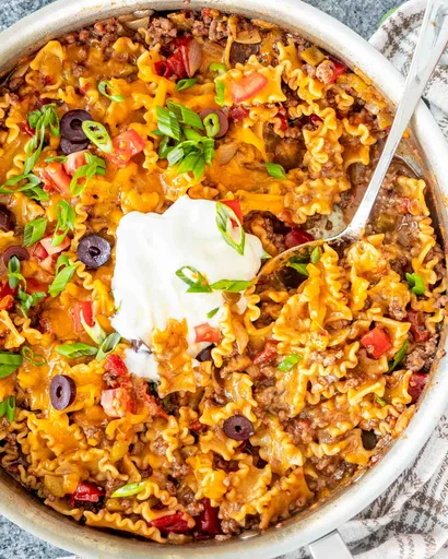 Pasta con Queso al Estilo Taco