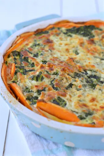 Quiche con base de boniato