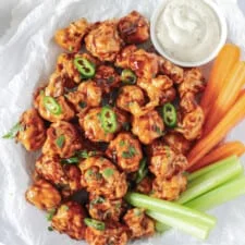 Air Fryer BBQ Cauliflower Wings