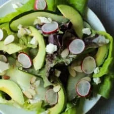 Fresh Avocado Butter Salad with Lemon Vinaigrette