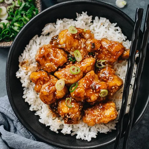 Pollo crujiente al sésamo (sin freír)