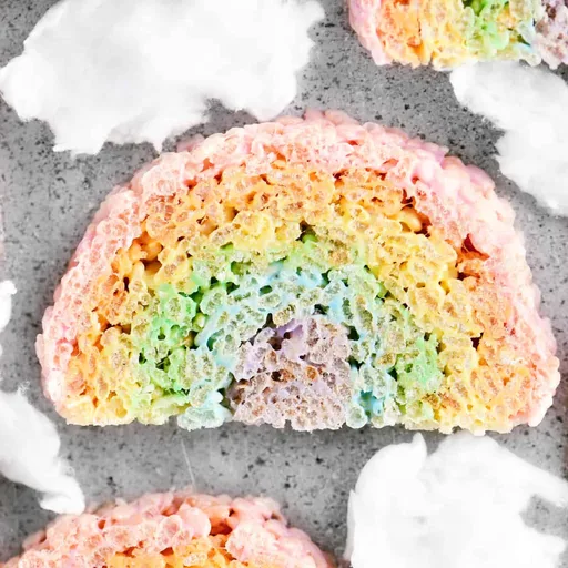 Rainbow Rice Krispies Treats