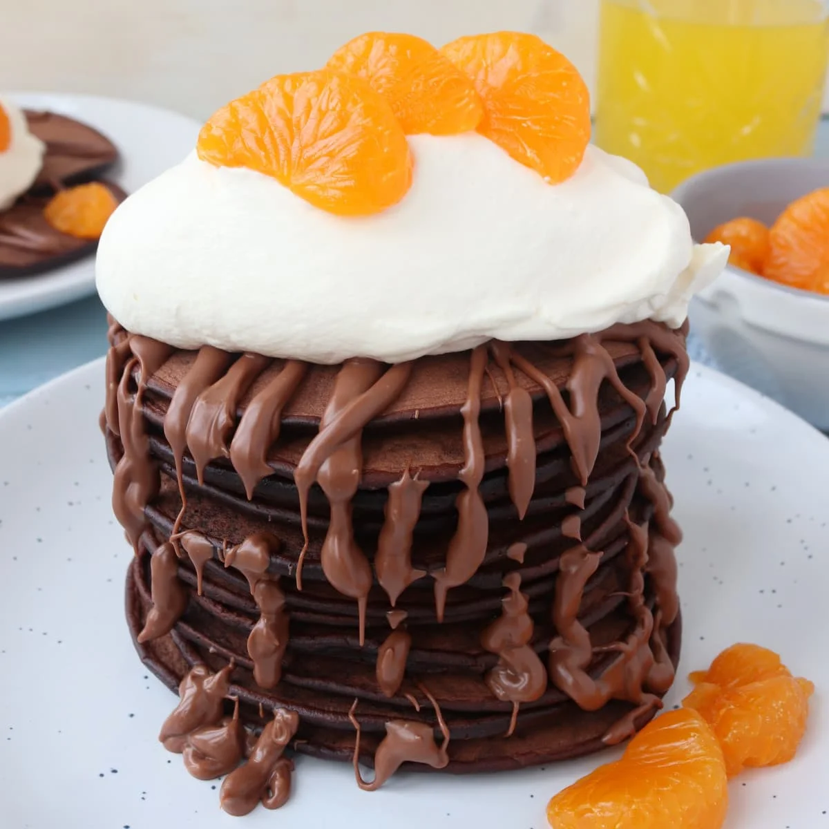 Pancartas de chocolate y naranja