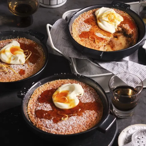 Hot Toddy self-saucing pudding