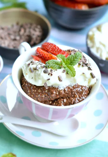 Keto Chocolate Chia Pudding