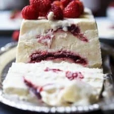 Raspberry Amaretto Semifreddo