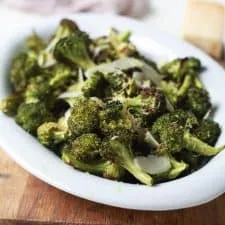 Roasted Broccoli with Parmesan Lemon Butter Sauce