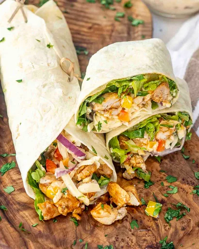 Wraps de pollo al chipotle