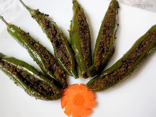 Masala Bharwa Mirch ,Bharli Mircha ,Stuffed Peppers
