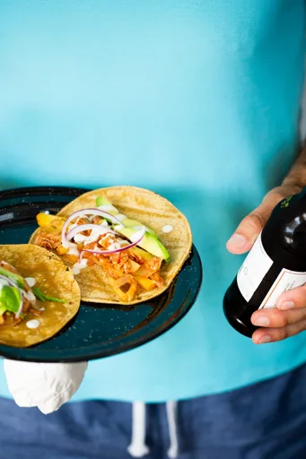 Tacos de Tinga de yaca