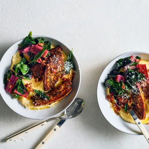 Quick porchetta with soft polenta