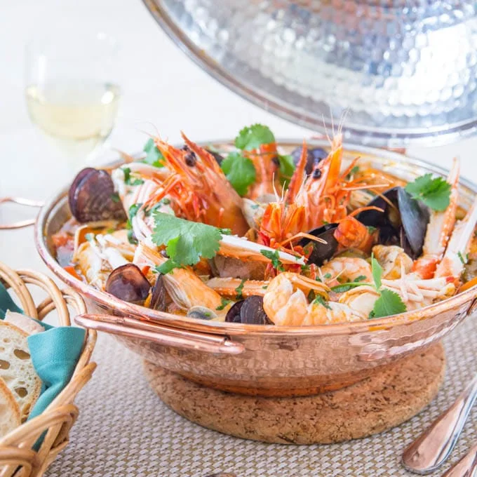 Traditional Portuguese Seafood Cataplana