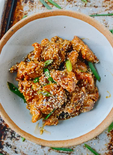 Pollo al sésamo al horno
