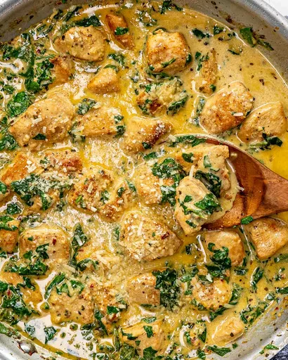 Pollo cremoso a la mantequilla y limón
