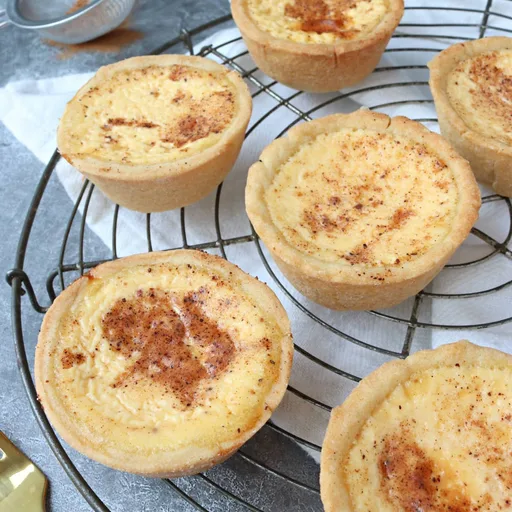 Tartas de crema de huevo