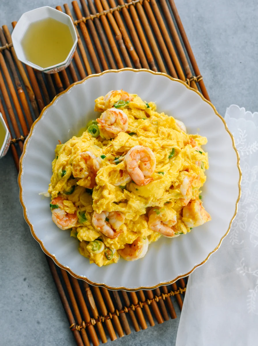 Shrimp and Eggs Cantonese Style