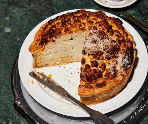 Nik Hill’s cauliflower cheese tart