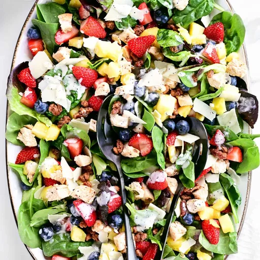 Ensalada de fresas y espinacas