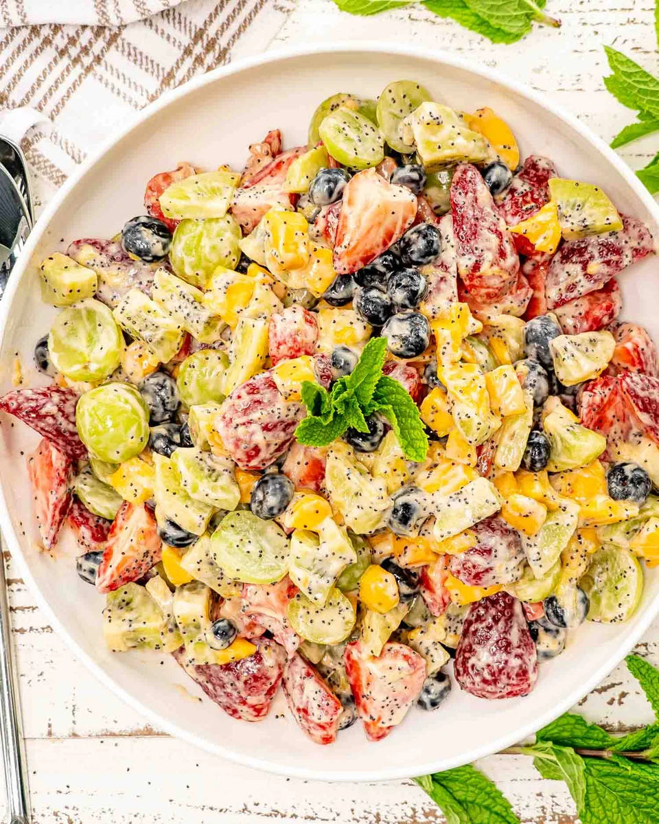 Fruit Salad with Poppy Seed Dressing
