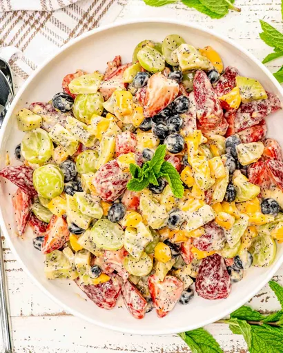 Fruit Salad with Poppy Seed Dressing