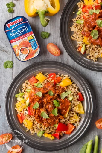 Receta de Caballa Picante con Tomate y Arroz