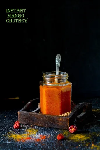 Tangy Raw Mango Chutney - No Cook Recipe