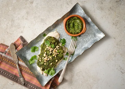Baked Fish with Pepita Habanero Pesto