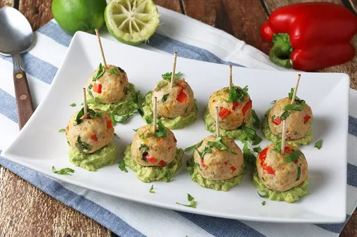 Albóndigas de chile y lima bajas en carbohidratos