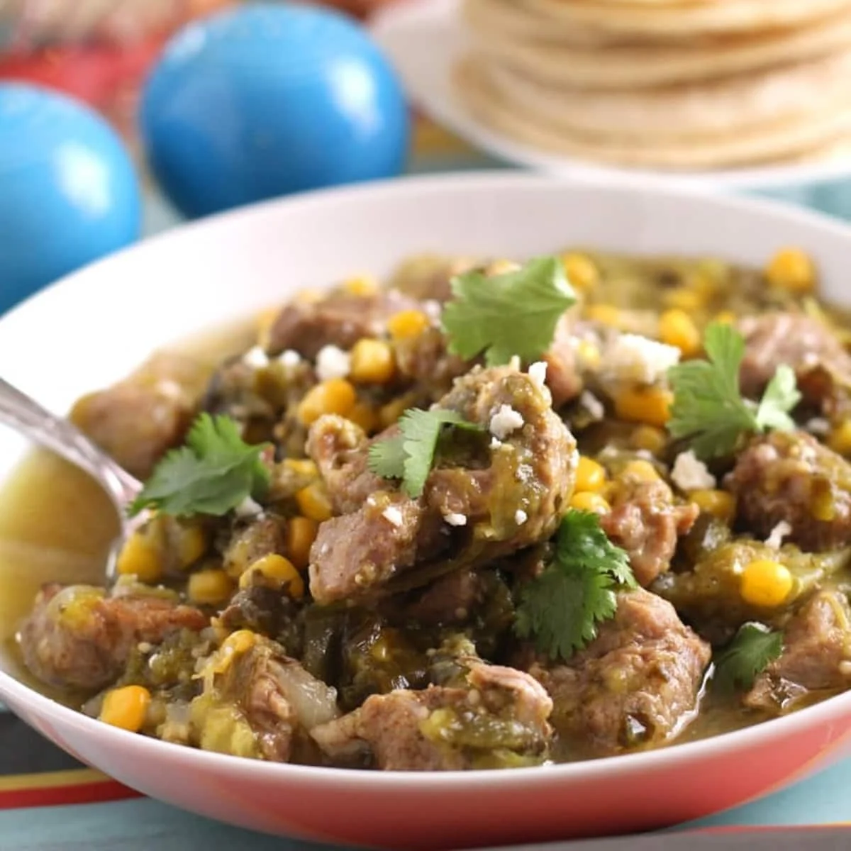 Latin Pork Tomatillo Stew Recipe